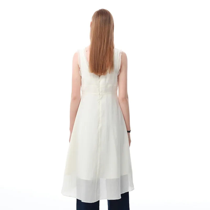Teenie Weenie Sleeveless Dress Women's Light Yellow-5