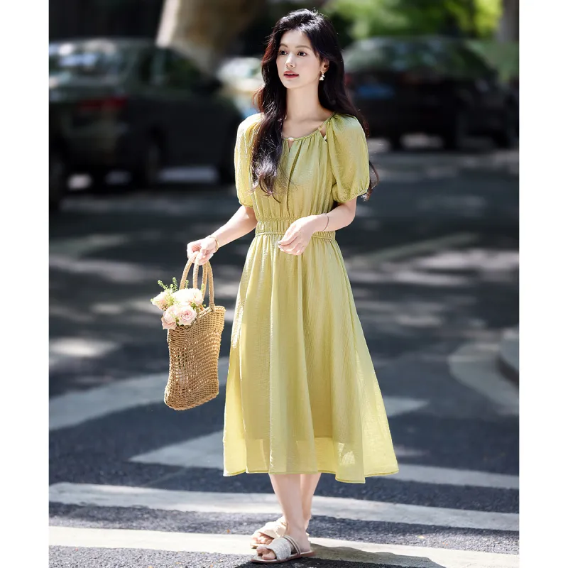 Still Quiet Short Sleeved Dress Women's-5