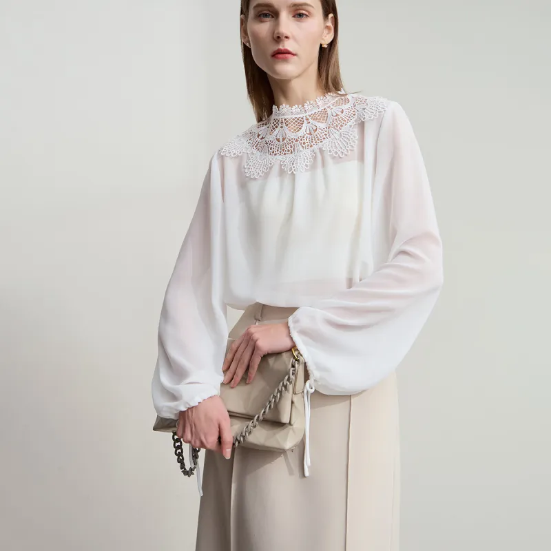 AMII Chiffon Shirts Women's-11