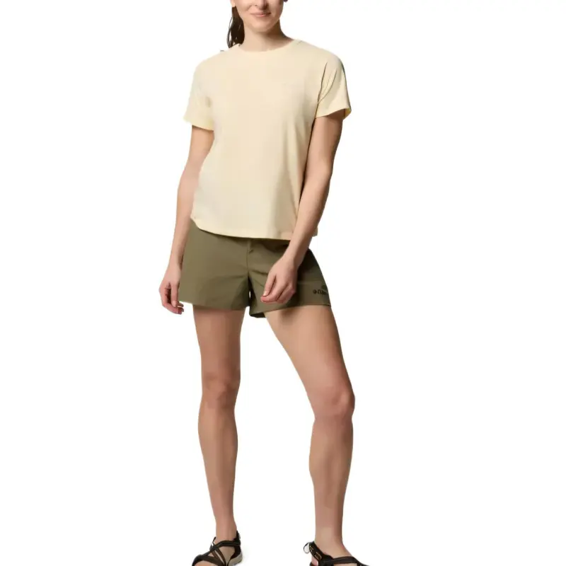 Columbia Sun Trek Regular T-Shirt Women's Lemon-3
