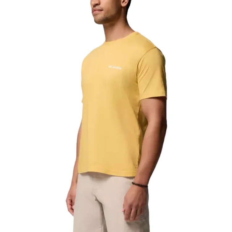 Columbia Marker Graphic T Shirt Men's Yellow-2