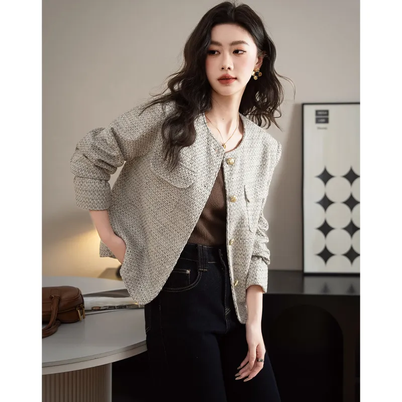 TERRE BLEUE Cropped Coat Women's White-1