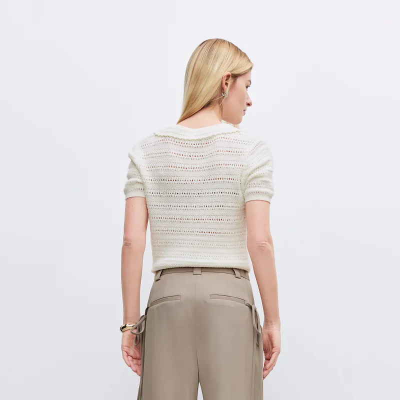 ONLY Knitwear Women's Cream White-4