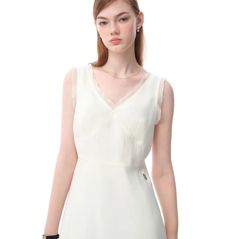 Teenie Weenie Sleeveless Dress Women's Light Yellow-4