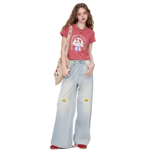 ELF SACK Jeans Women's Vintage Blue