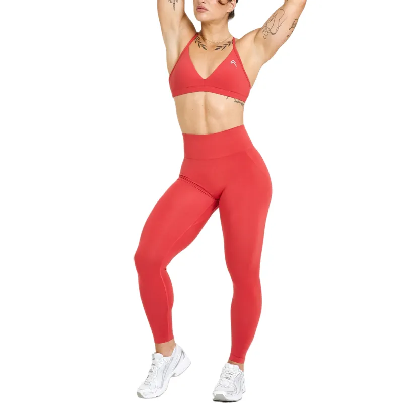 ONER ACTIVE Effortless Seamless Leggings Sports Pants Women's Sweet Red-2