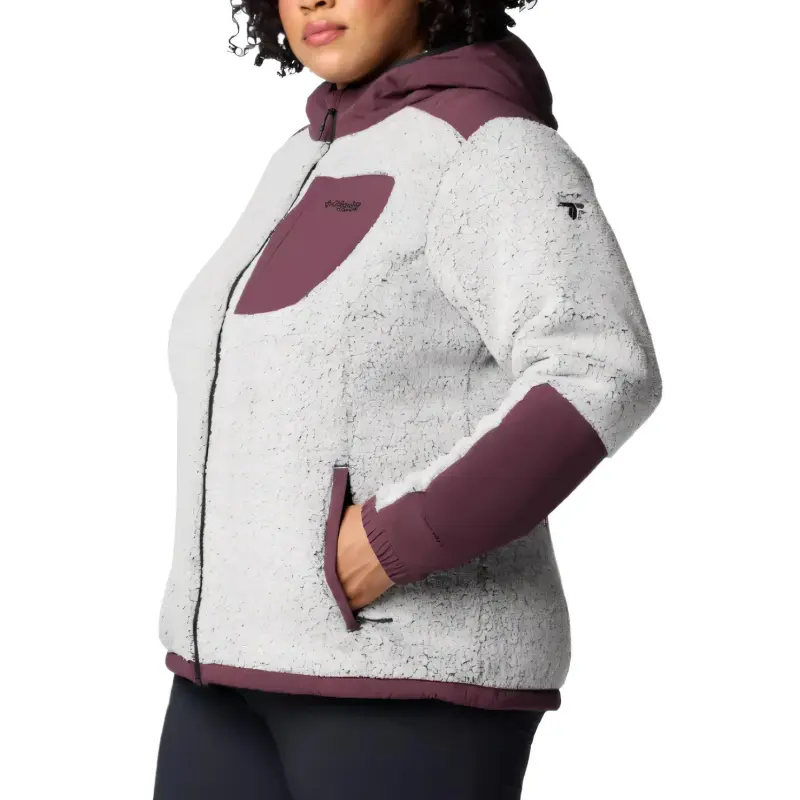 Columbia Omni-Heat Arctic Crest Sherpa Titanium Arctic Jackets Coats Women's White-2