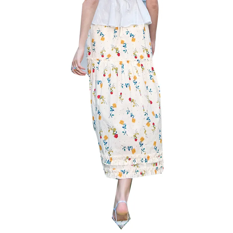 ELF SACK Casual Long Skirt Women's-1
