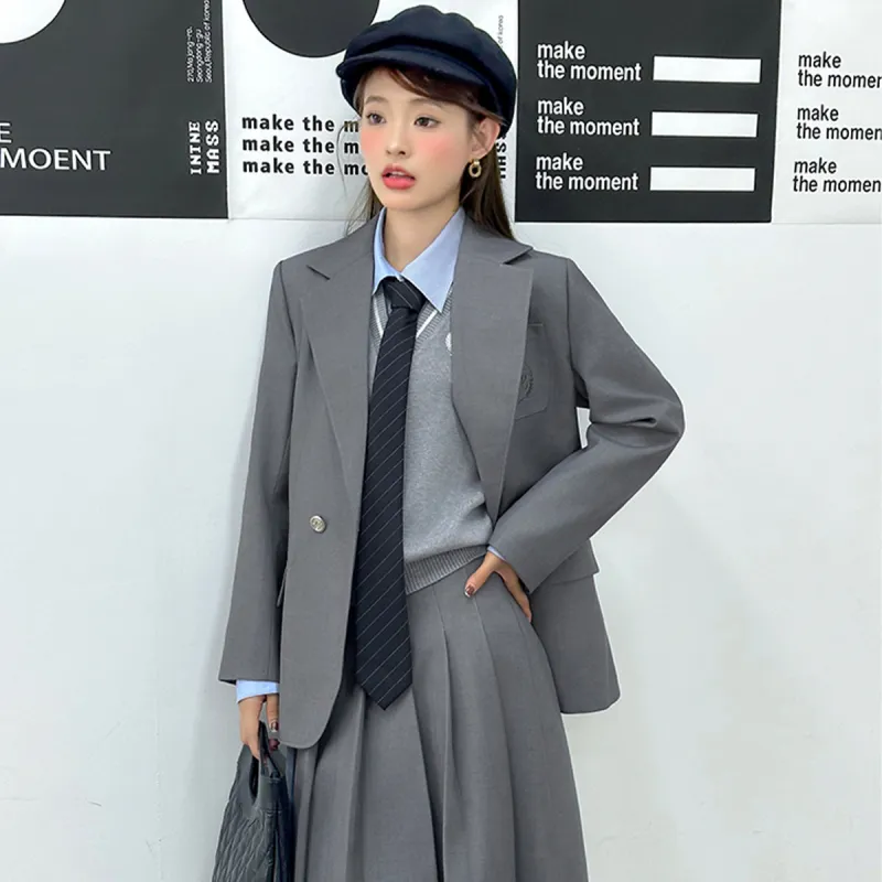 Like The Age Of Water Business Suit Women's Gray-2
