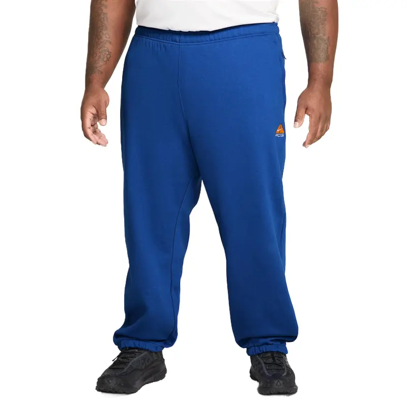Nike ACG THERMA-FIT Tuff Fleece Knitted Sports Pants Men's Royal Blue-3