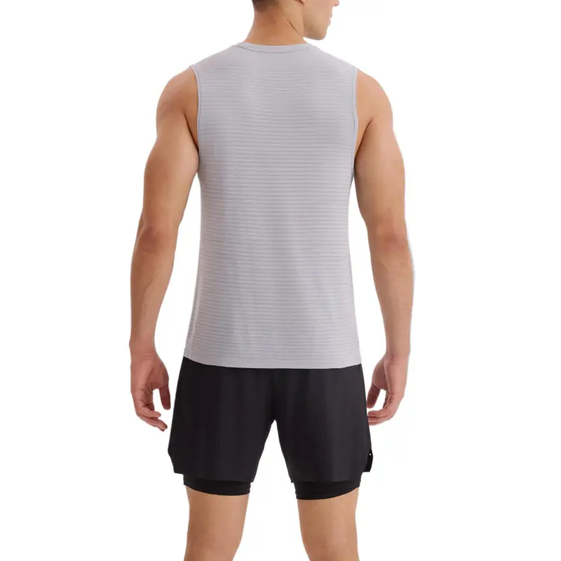DECATHLON 500 Series Tank Top Men's Silver Gray-1
