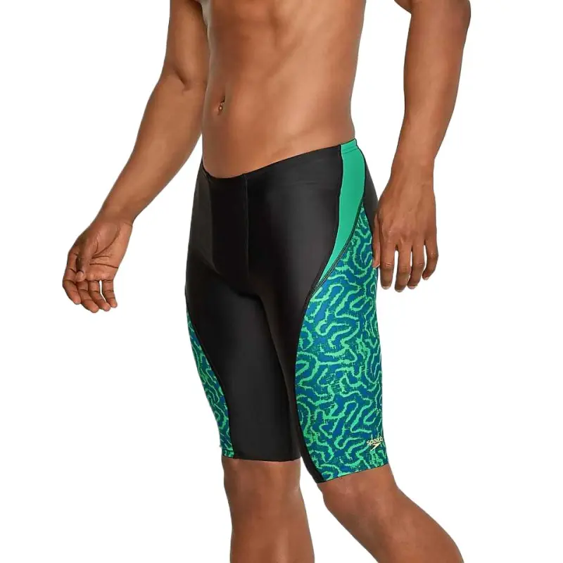 Speedo Men's Race Maze Jammer Blue Swimming Shorts Men's-4