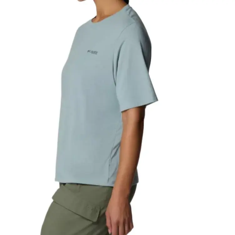 Columbia PFG Uncharted Regular T Shirt Women's Fragmented Blue-2