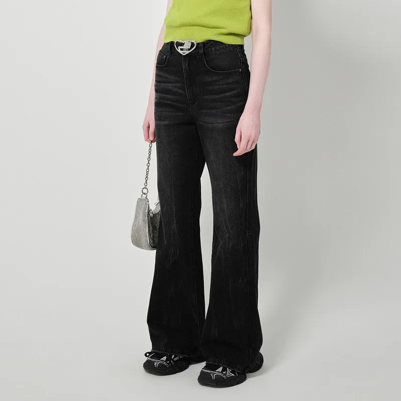 D'zzit Jeans Women's Washed Black-3