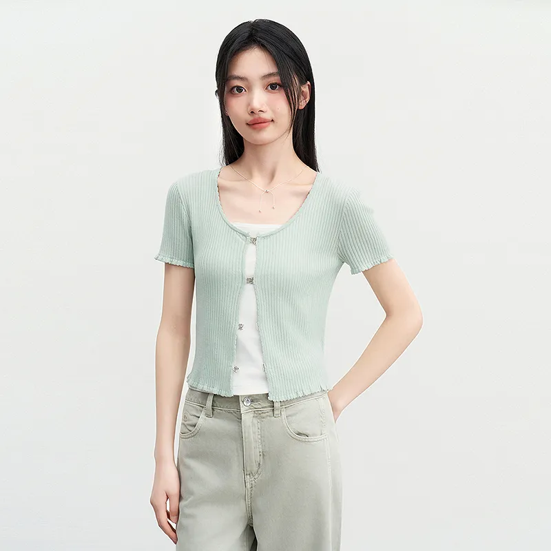 LEDIN Knitwear Women's Skylight Green-2