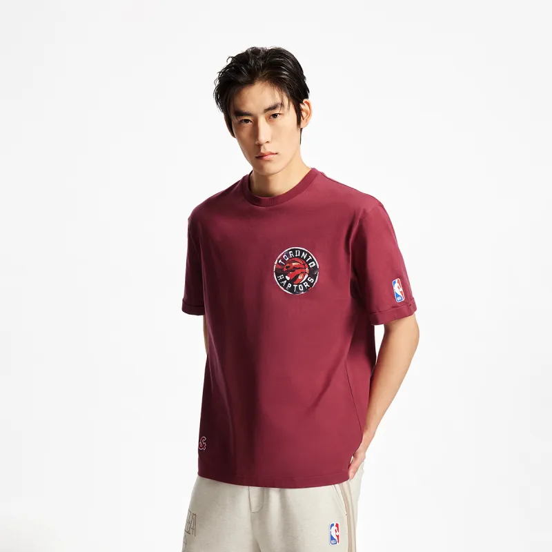 JACK JONES· JACK&JONESxNBA T Shirt Men's F16 Burgundy-5