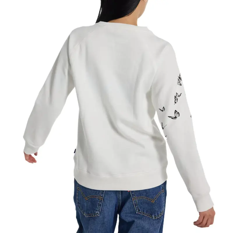 BURTON Talent Scout Fleece Crew Sweatshirt Women's Sturdy White-2