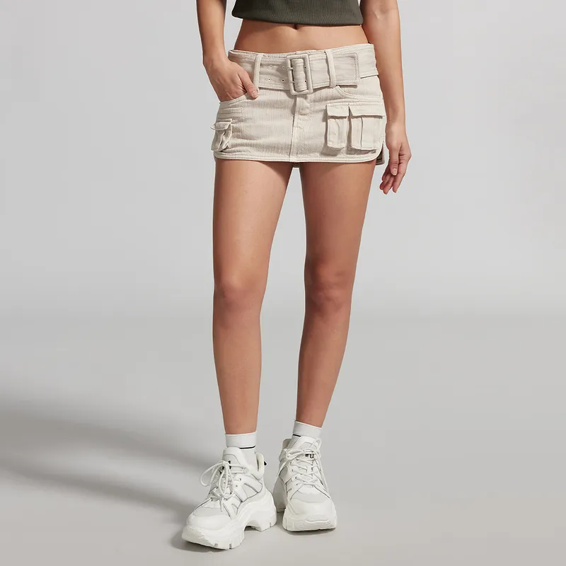 Miss Sixty Denim Short Skirts Women's Apricot-3