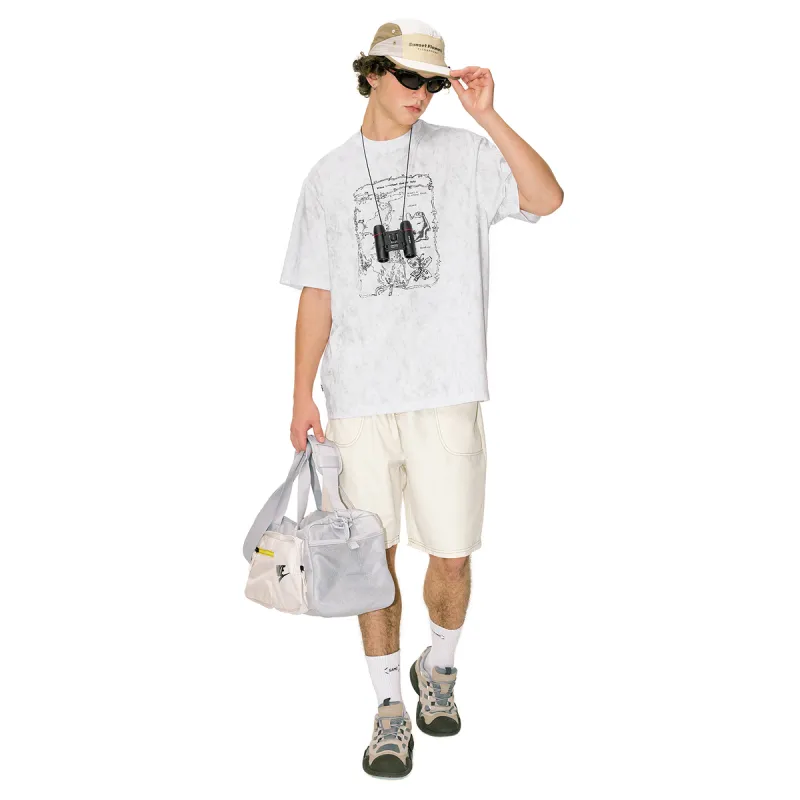 MYSAMESAME T Shirt Unisex Oatmeal White-2