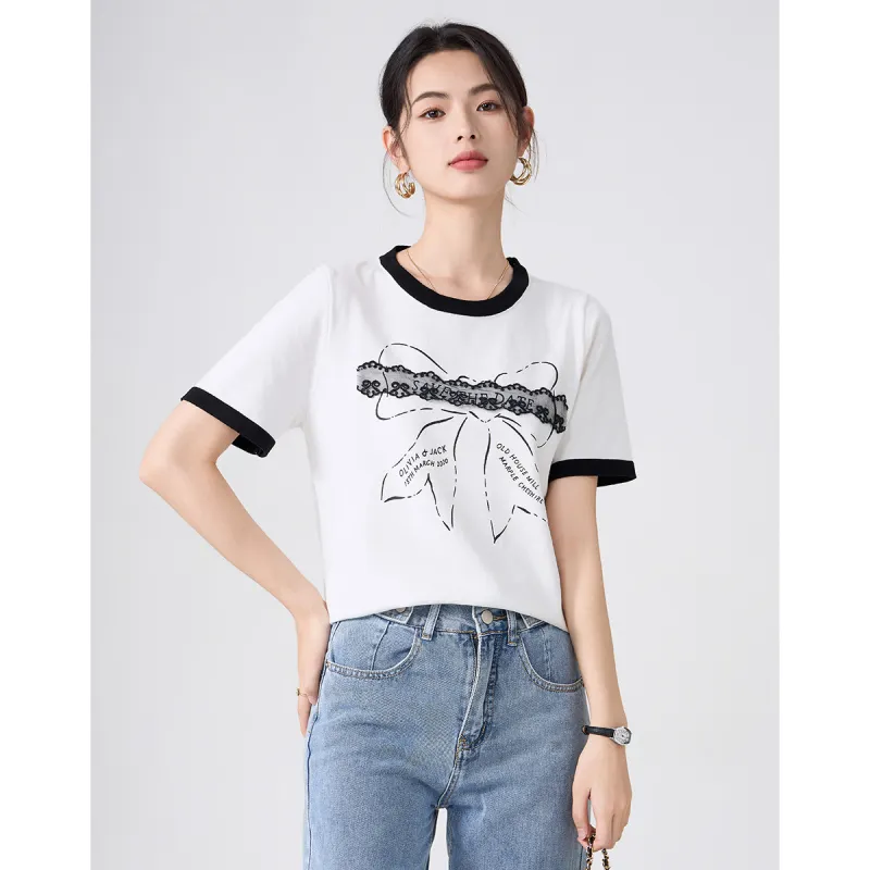 Love Elaine T Shirt Women's White-4