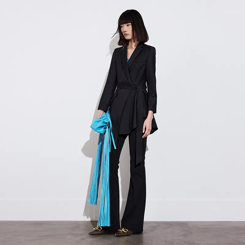 IDPAN Cropped Coats Women's Black-3