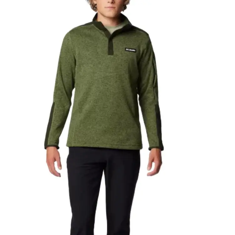 Columbia Sweater Weather Sweater Men's Cafeteria Heather/Green Landscape-3
