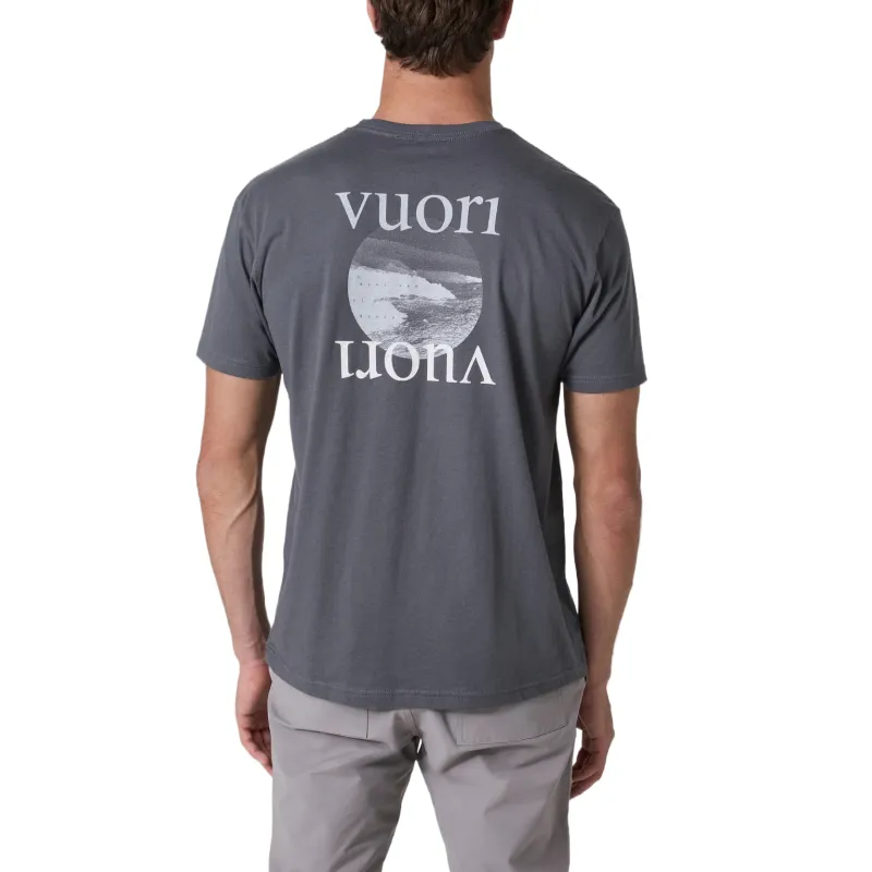 Vuori T Shirts Men Grey/Charcoal-2
