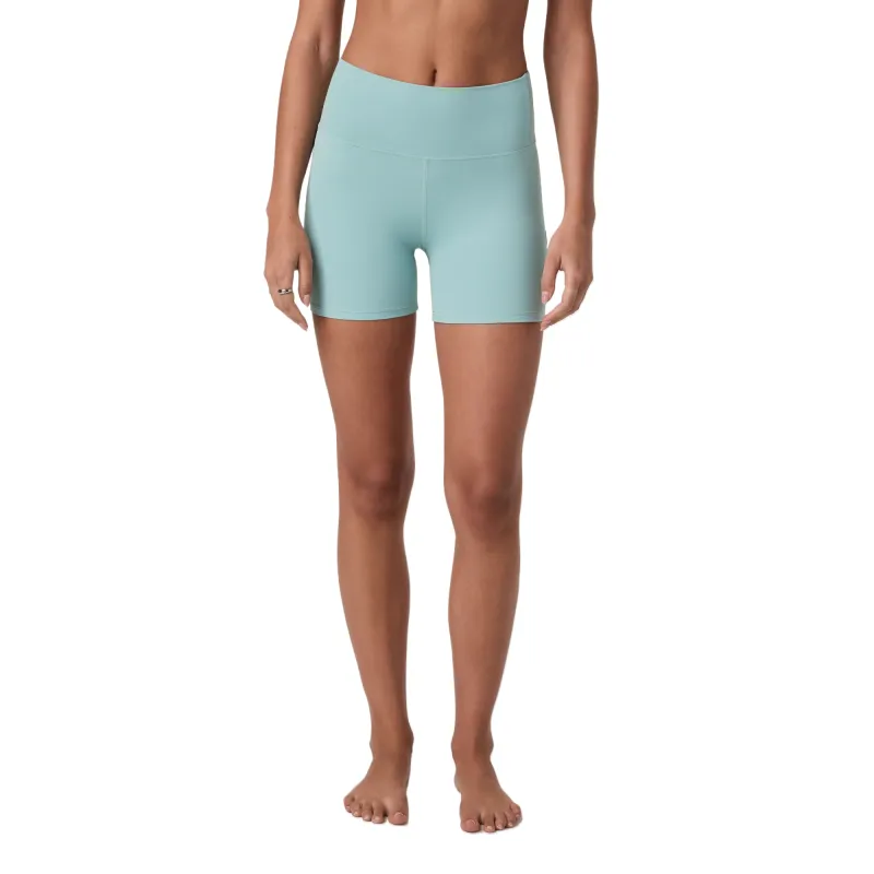 Vuori Yoga Shorts Women's Sea Wave Blue/SeaSpray-1