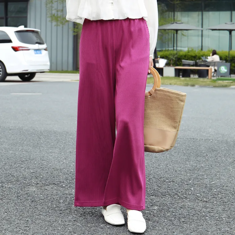SETIROM Casual Pants Women's Berry Purple-2
