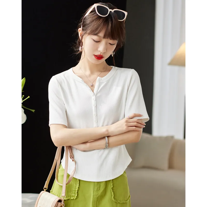 Love Elaine T Shirt Women's White-3