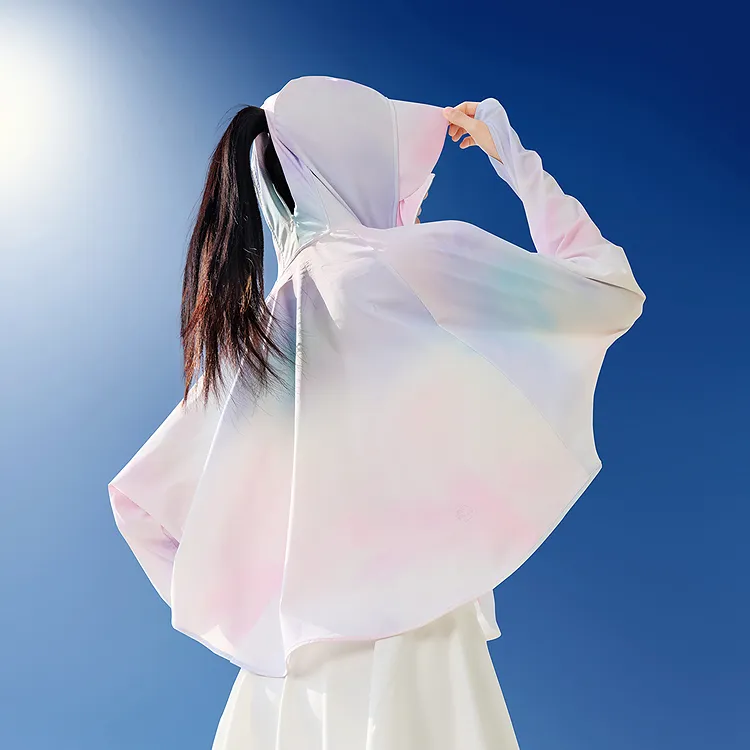 BOSIDENG Sun Series Cooling Super Light Breathable Sun Protection UV Protection Sun Protection Clothing Women's-18