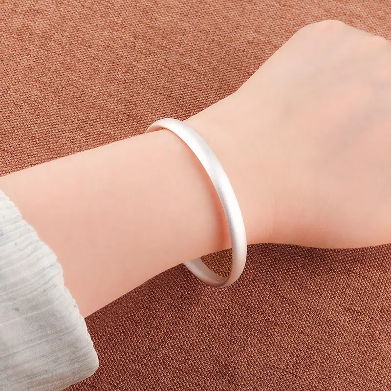 LIUXIN 999 Fine Silver Bangles Women's-2