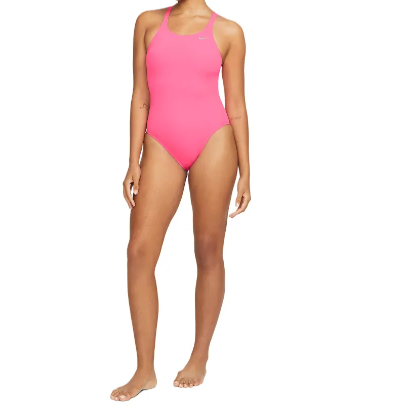 Nike Swoosh One piece Swimsuit Women's Pink-2