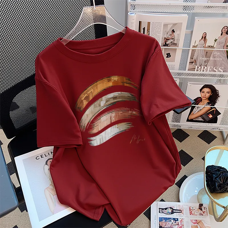 FAIRWHALE Drop Shoulder Sleeve T Shirt Women's-8