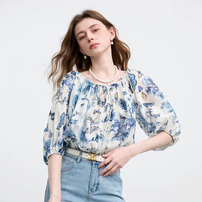 3COLOUR Chiffon Shirts Women's-5