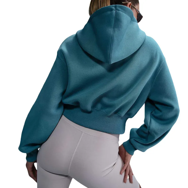 Nike Sportswear Phoenix Fleece Women's Loose Cropped Full Zip Hoodie-1