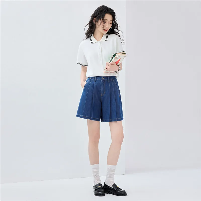 UNIQLO Denim Shorts Women's-5