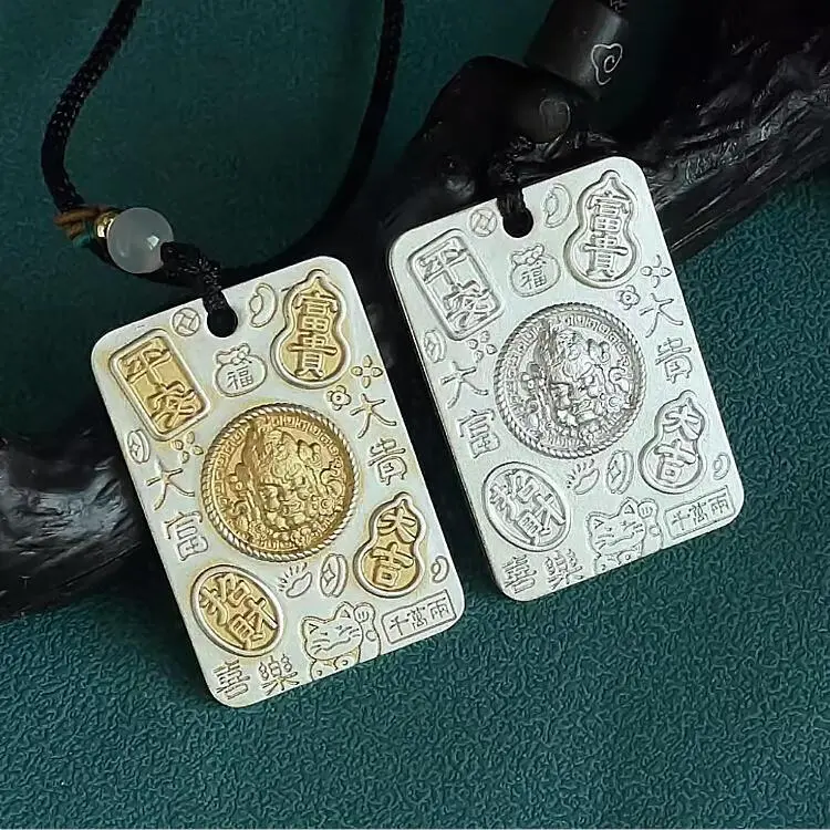 LIUXIN 999 Fine Silver Pendants Unisex-1