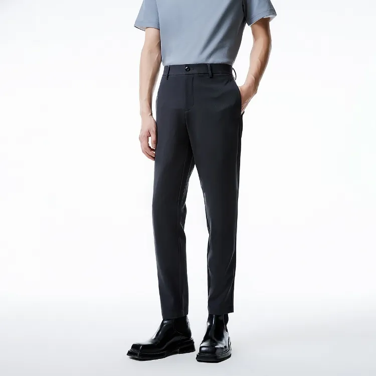 JACK&JONES Casual Pants Men Black Sand Color-3