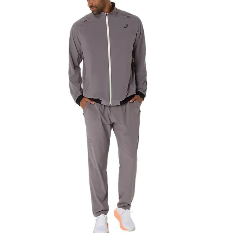 Asics Knitted Sweatpants Men's Gray-4
