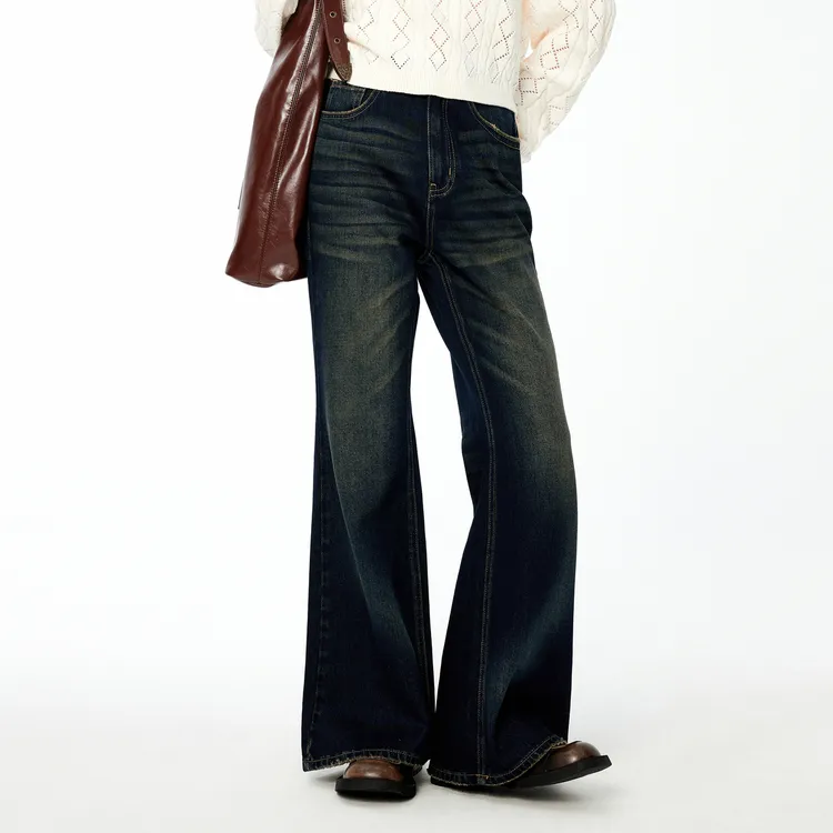 LEDIN Jeans Women's Dark Denim Blue-2