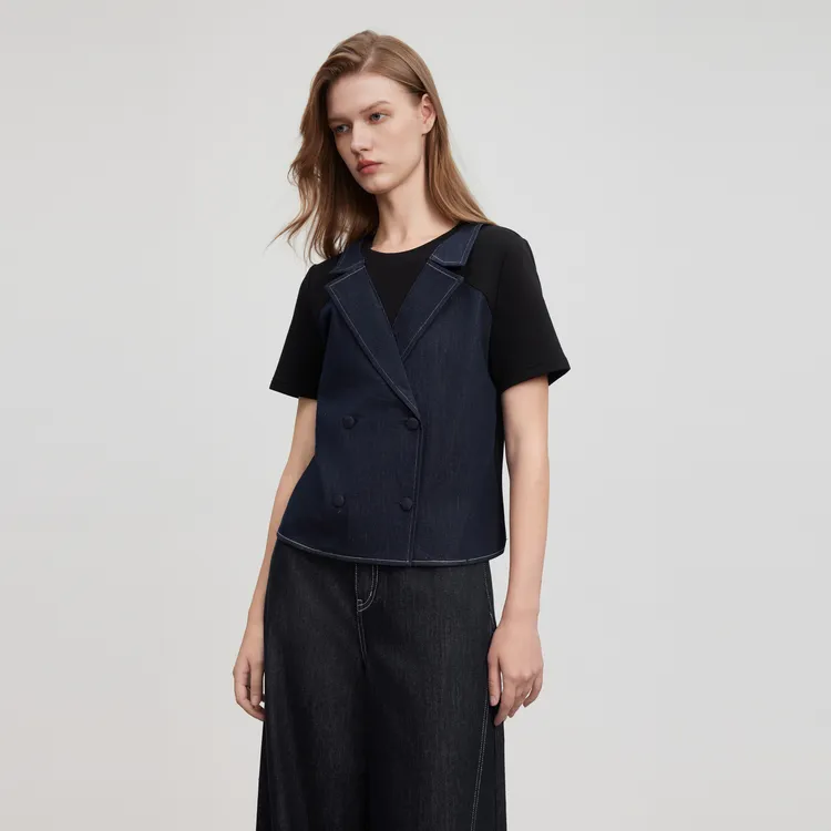 ELLE T Shirts Women's Black-4