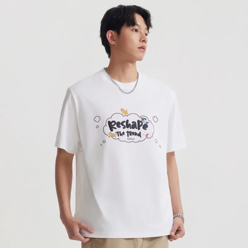 Cabbeen T Shirt Men's Bleached 02-2