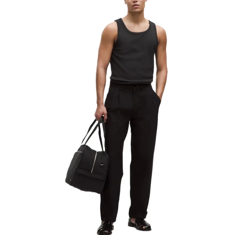 Lululemon UtilitechTwill Relaxed Pleated Trouser Casual Pants Men's Black-2