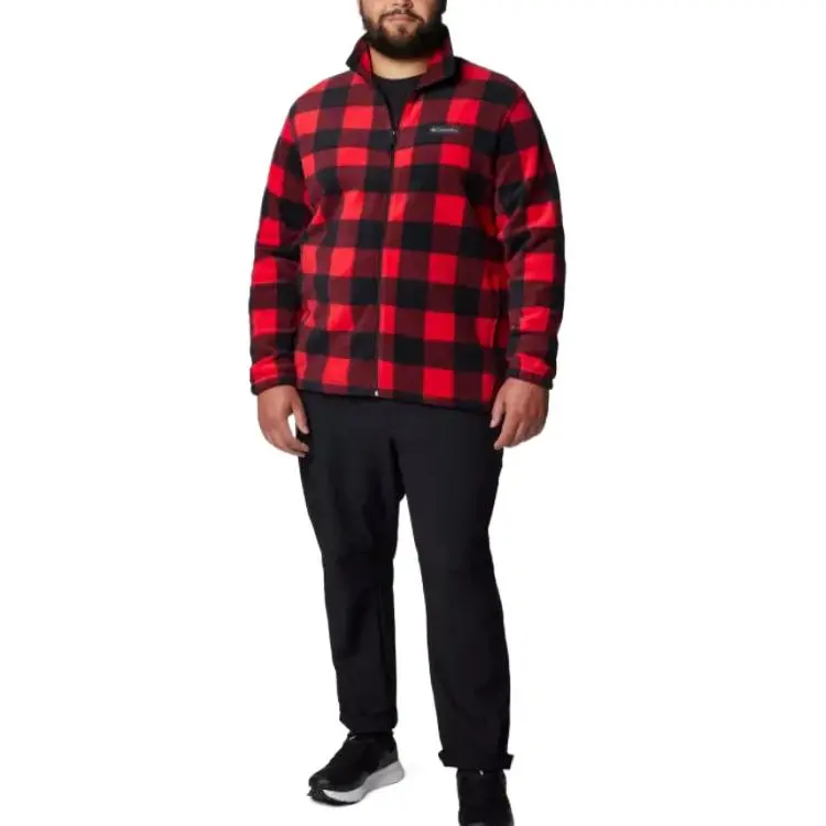 Columbia Steens Mountain Jackets Coats Men's Mountain Red Plaid Print-4