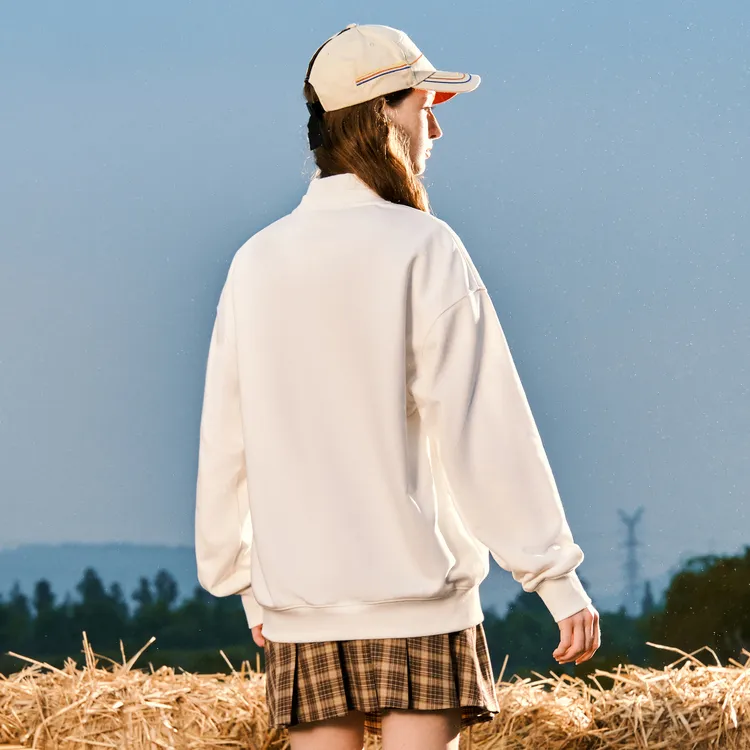 Bosieagender Sweatshirt Unisex White-5