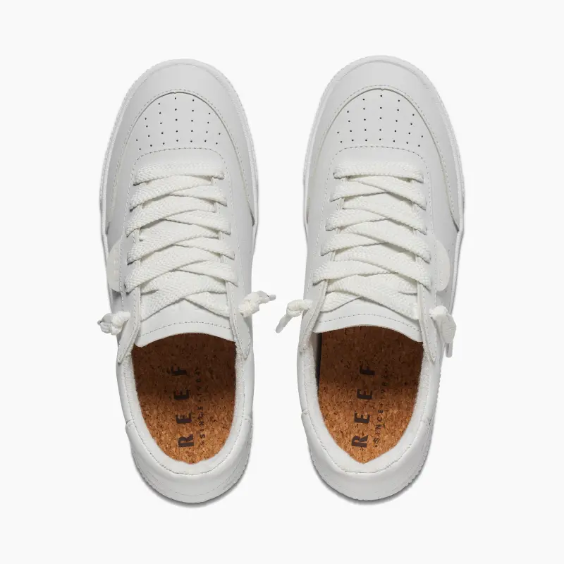 REEF Lightweight Low-Top Skateboard Shoes Women's White-5