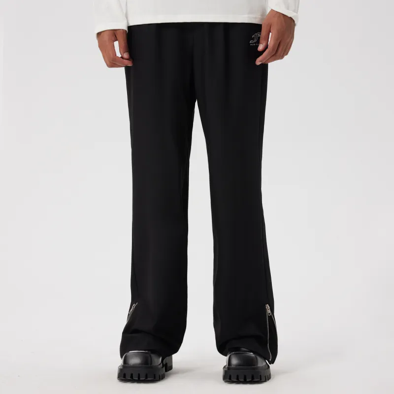 FORHUG Casual Pants Unisex Black-2