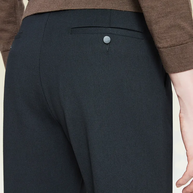 Red Bean Casual Pants Men's Navy Blue-4