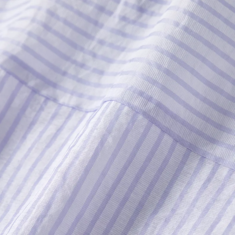 SENTUBILA Shirts Women's Purple Stripes-6